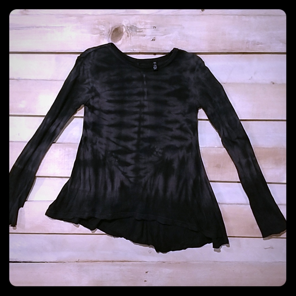 JOE'S Long Sleeve Black and Grey TieDye size 7